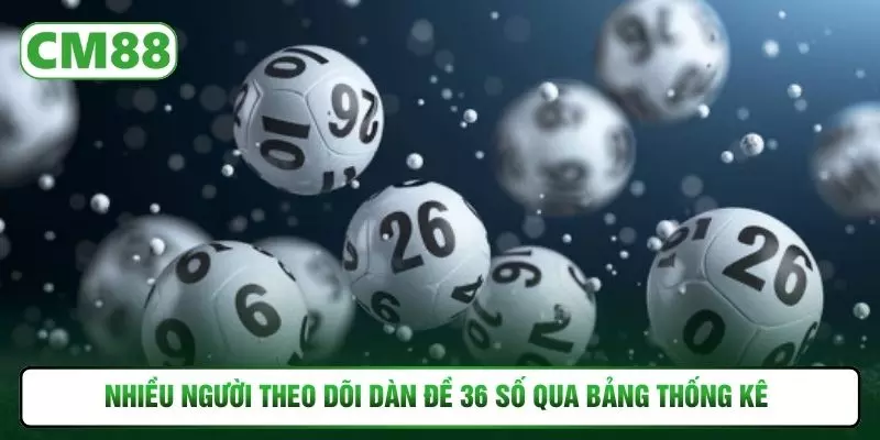 Nhiều người theo dõi dàn đề 36 số qua bảng thống kê 